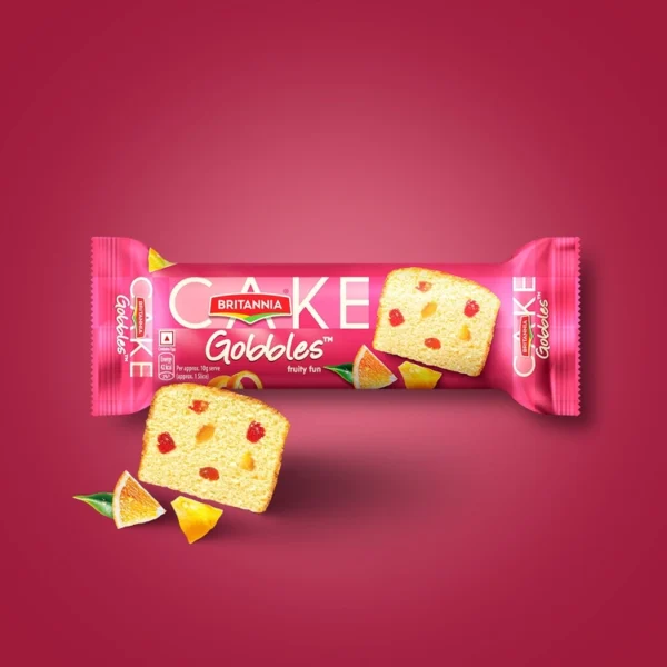 Gobbles Fruit Fun cake 45gm(6 PC) Mrp 15 Rs