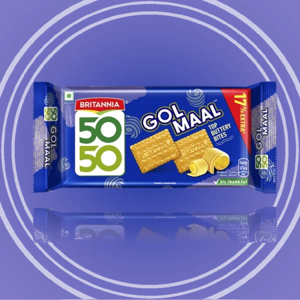 50-50 Golmaal Top Buttery Bites Mrp10Rs.(6 pc)