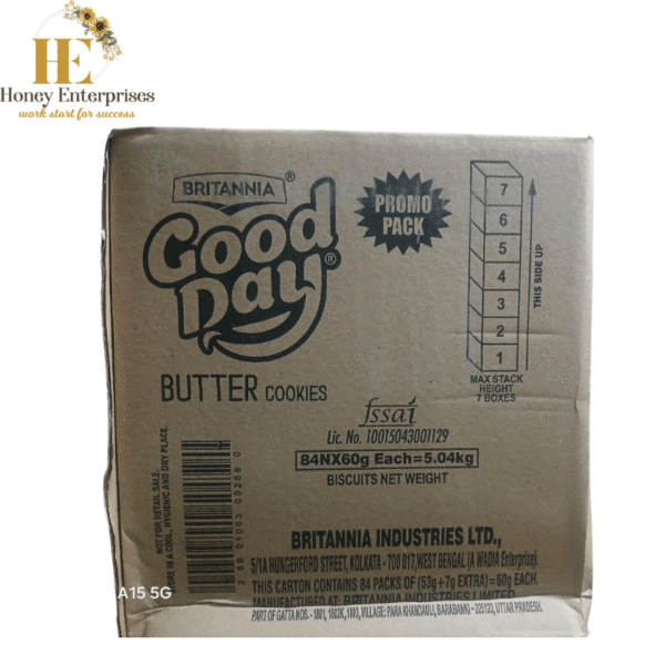 Gooday butter 53 gm mrp10(contain 84 pieces)