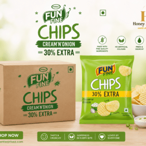 FUN FINE POTATO CHIPS CREAM AND ONION