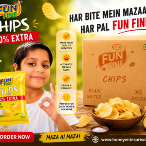 FUN FINE POTATO CHIPS PLAIN SALTED NAMKEEN