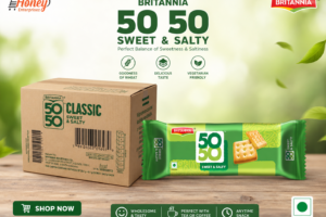 50 50 Classic Sweet & Salty Biscuits (Bulk Pack - 144 Packs)