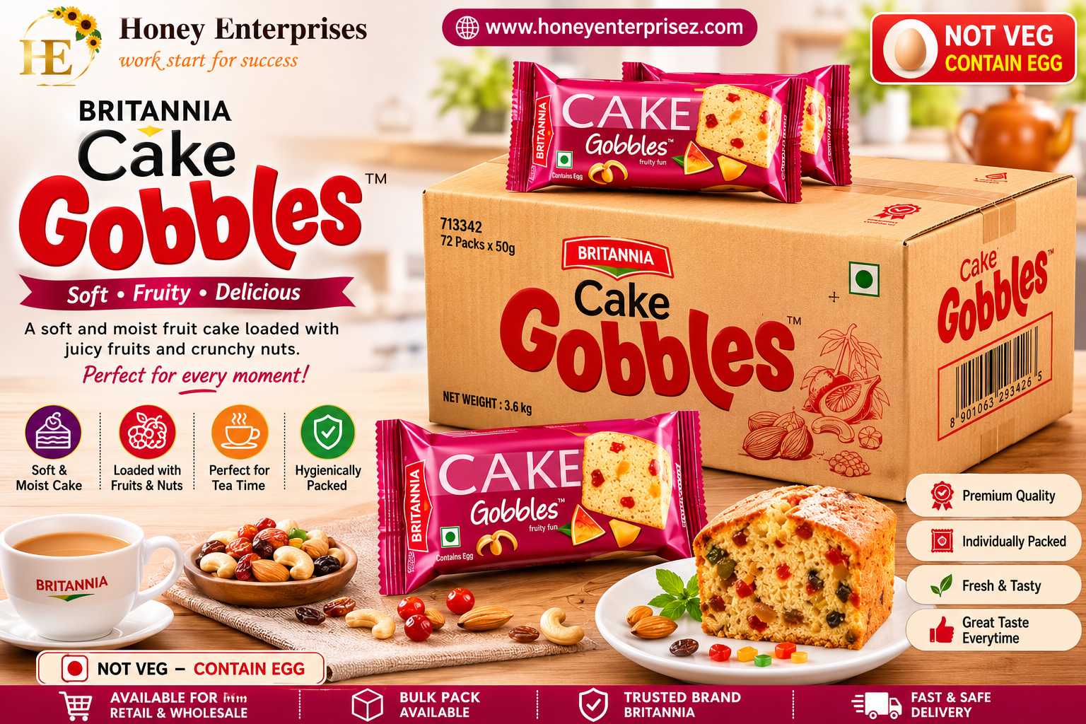 Britannia Cake Gobbles Mrp 30