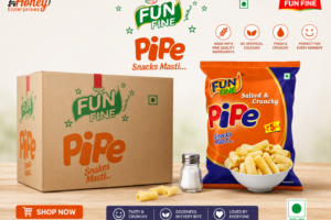 Fun Fine Pipe Snacks Masti (Salted & Crunchy Bulk Case) Mrp 5
